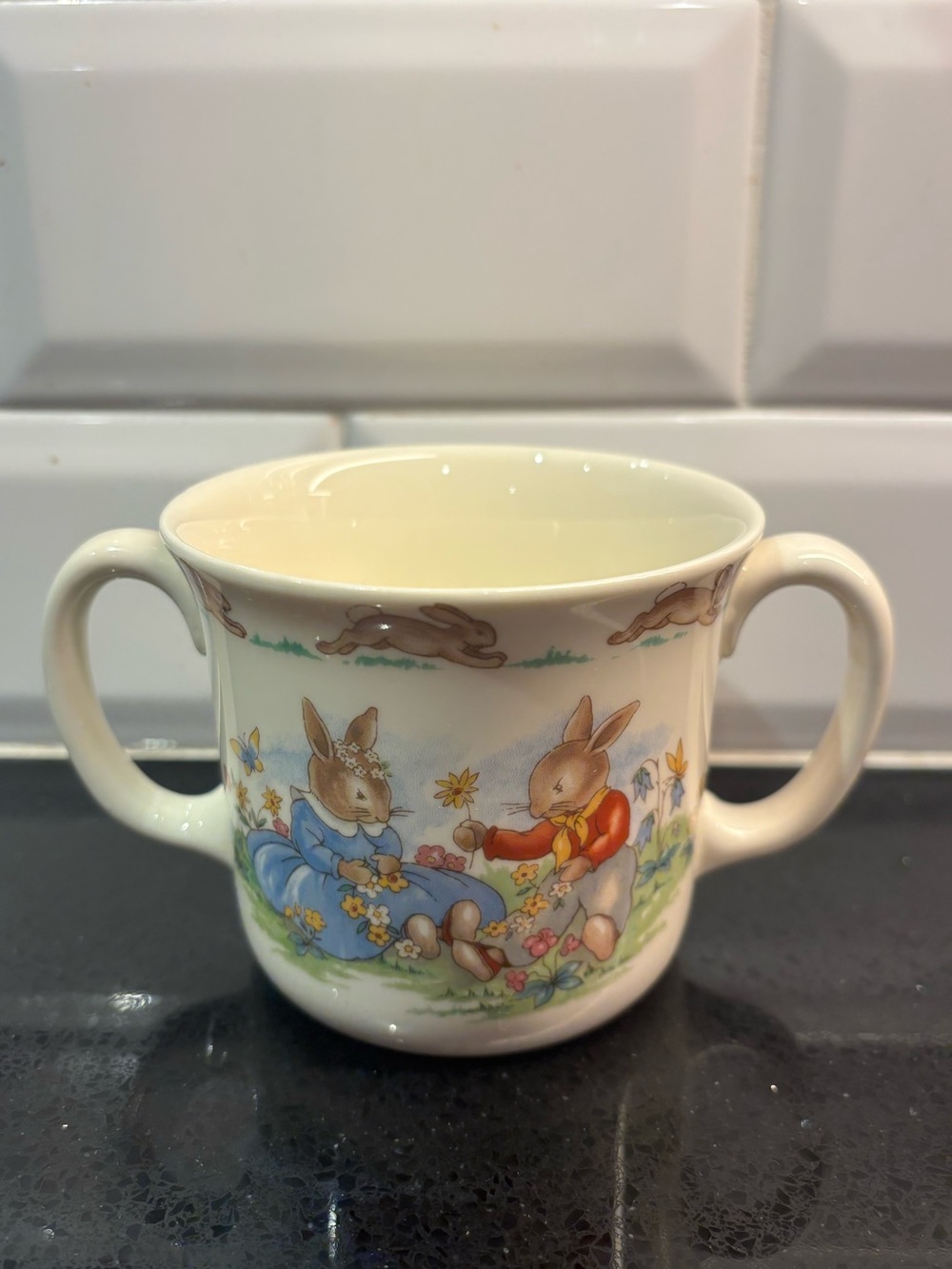vintage Royal Doulton Bunnykins Two-Handled Child's Mug